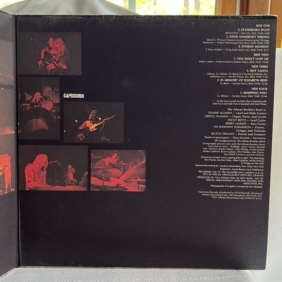 The Allman Brothers Band At Fillmore East Double Album 1971 EUC Original Sleeves - Picture 5 of 16